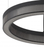 Designerska czarna lampa wisząca LED okrągła ring nowoczesna dekoracyjna minimalistyczna Crown sp d40 339139 Ideal Lux 
